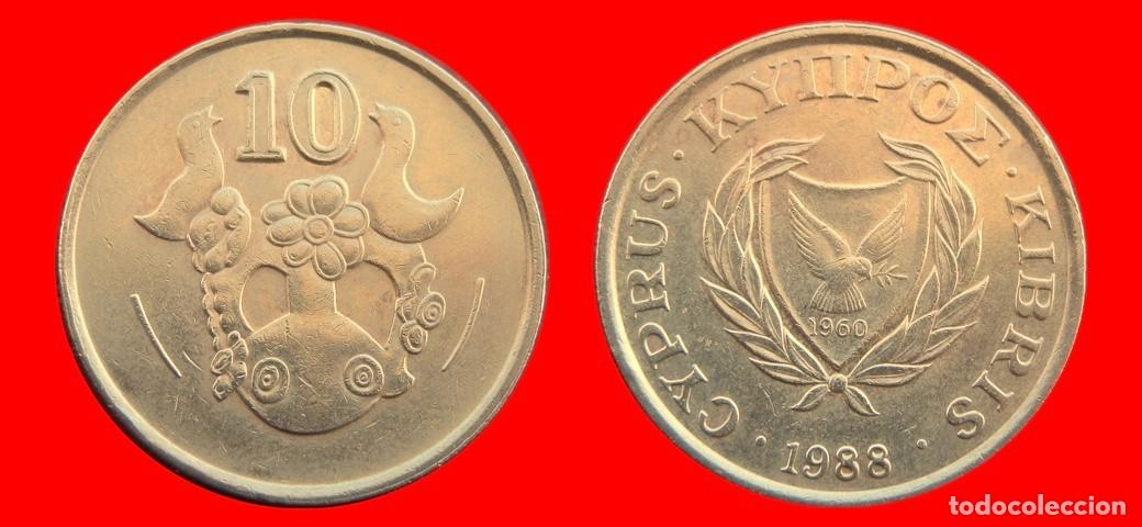 Monete antiche di Europa: 10 CENTIMOS 1988 CHIPRE-156619