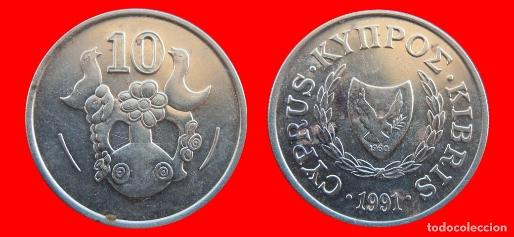 Monedas antiguas de Europa: 10 CENTIMOS 1991 CHIPRE-156620