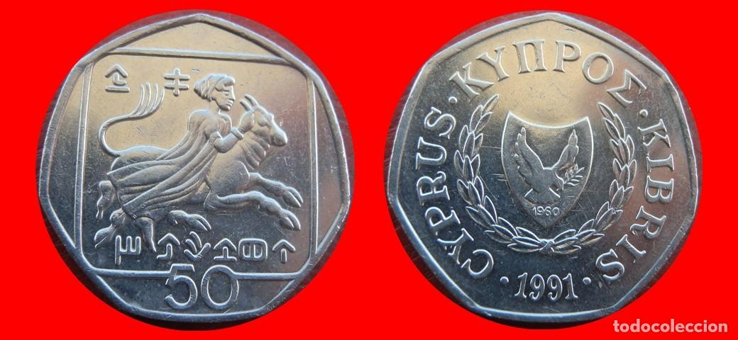 Monedas antiguas de Europa: 50 CENTIMOS 1991 CHIPRE-156622