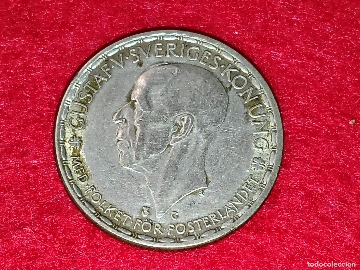 Monedas antiguas de Europa: MONEDA DE PLATA DE 1 CORONA SUECA DE 1943 GUSTAVO VI SUECIA