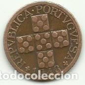 Old Coins of Europe: XX (20) CENTAVOS PORTUGAL - 1948 - BRONCE - DIFICIL - FOTOS