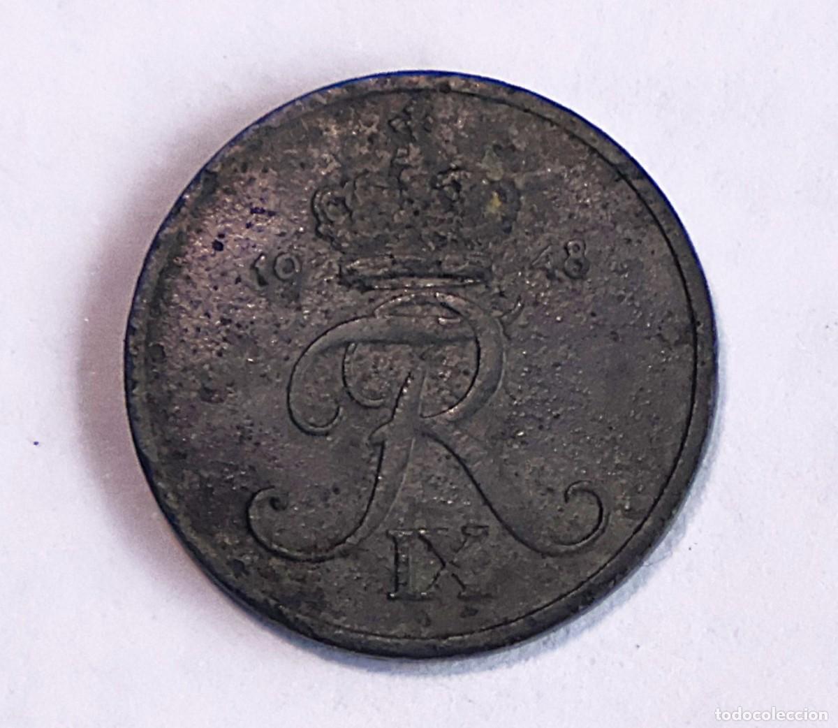 Monnaies anciennes de Europe: MONEDA DE DINAMARCA DE 1 ORE 1948 (FOTO)