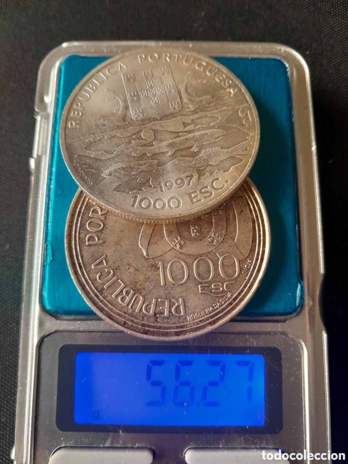 Monete antiche di Europa: Portugal, Lote 1000 escudos portugal, moneda plata