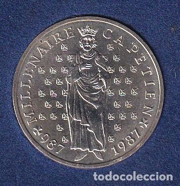 Alte M&uuml;nzen aus Europa: ESTUCHE CON MONEDA DE PLATA DE FRANCIA DE 10 FRANCS DEL A&Ntilde;O 1987 DE MILLENAIRE CAPETIEN (SILVER)