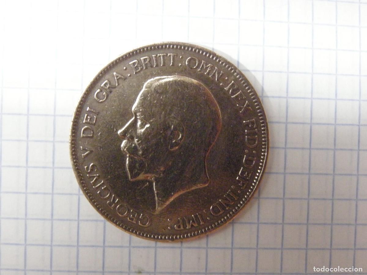 Monnaies anciennes de Europe: 1 PENNY REINO UNIDO 1928 KM#838 GEORGE V SMALLER PORTRAIT | BRONCE