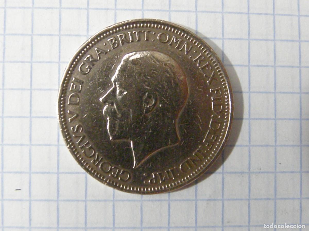 Monete antiche di Europa: HALF PENNY REINO UNIDO 1930 KM#837 GEORGE V SMALLER PORTRAIT | BRONCE