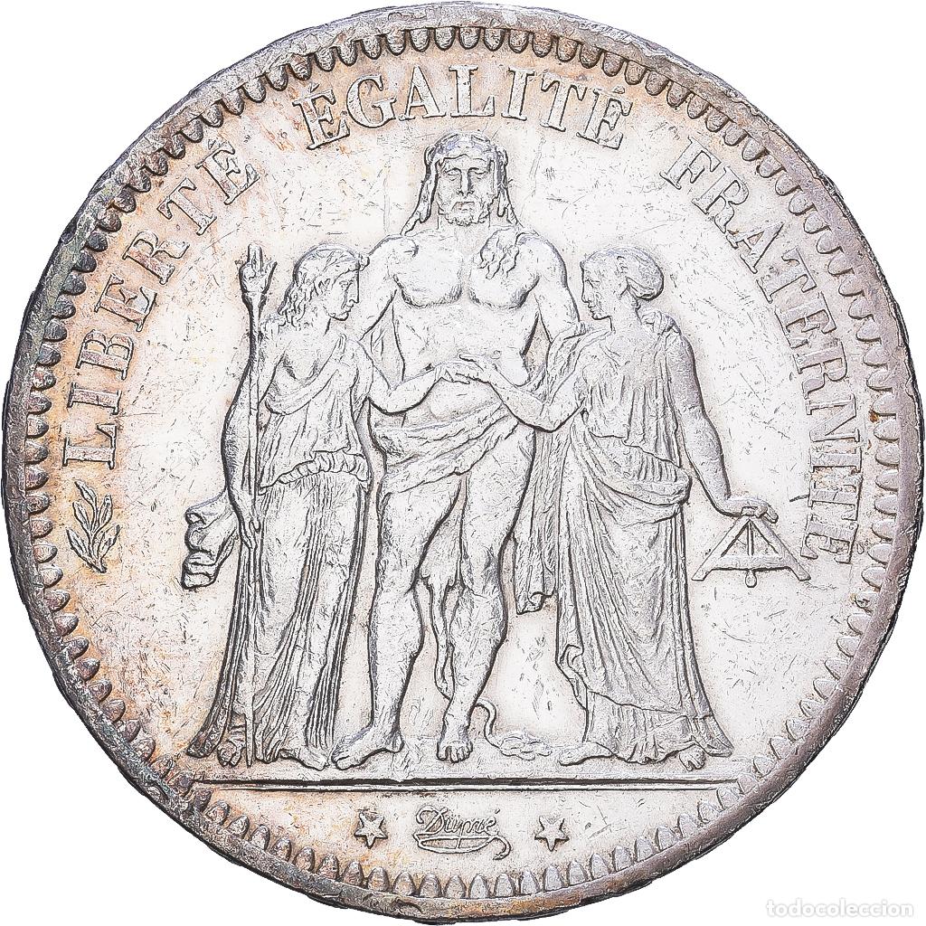 Alte M&uuml;nzen aus Europa: [#1547769] Francia, 5 Francs, Hercule, 1872, Paris, Plata, MBC+, Gadoury:745a