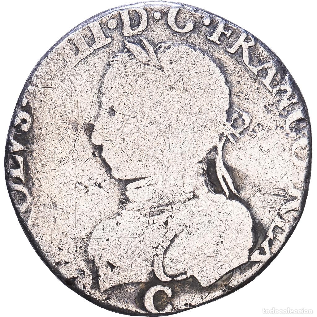 Monete antiche di Europa: [#1547930] Francia, Charles IX, Demi Teston, 1561, Saint-L&ocirc;, Plata, BC+, Gadoury:419