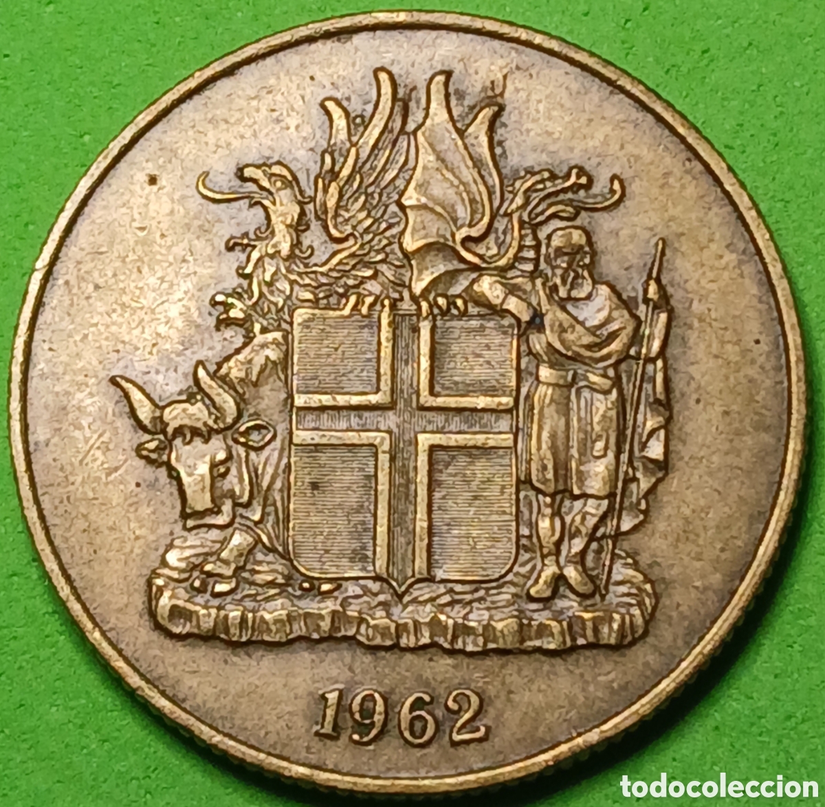 Monete antiche di Europa: Islandia 2 coronas 1962 km#13a.1