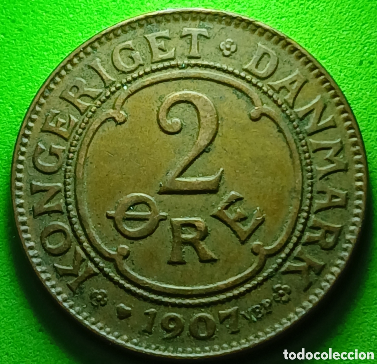 Monedas antiguas de Europa: Dinamarca 2 ore 1907 km#805