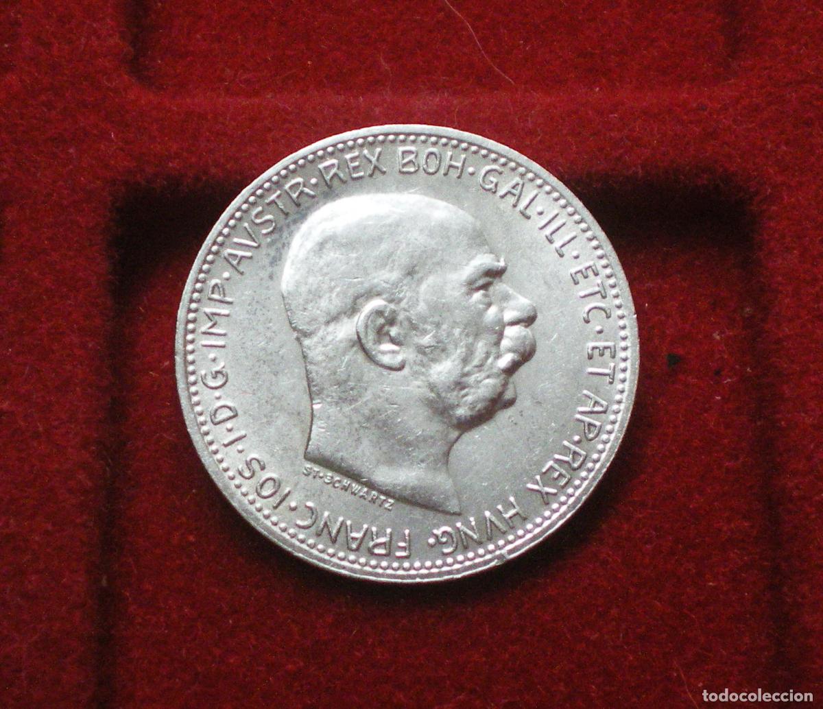 Alte M&uuml;nzen aus Europa: AUSTRIA - 1 CORONA de PLATA - 1916 - APROX.S/C