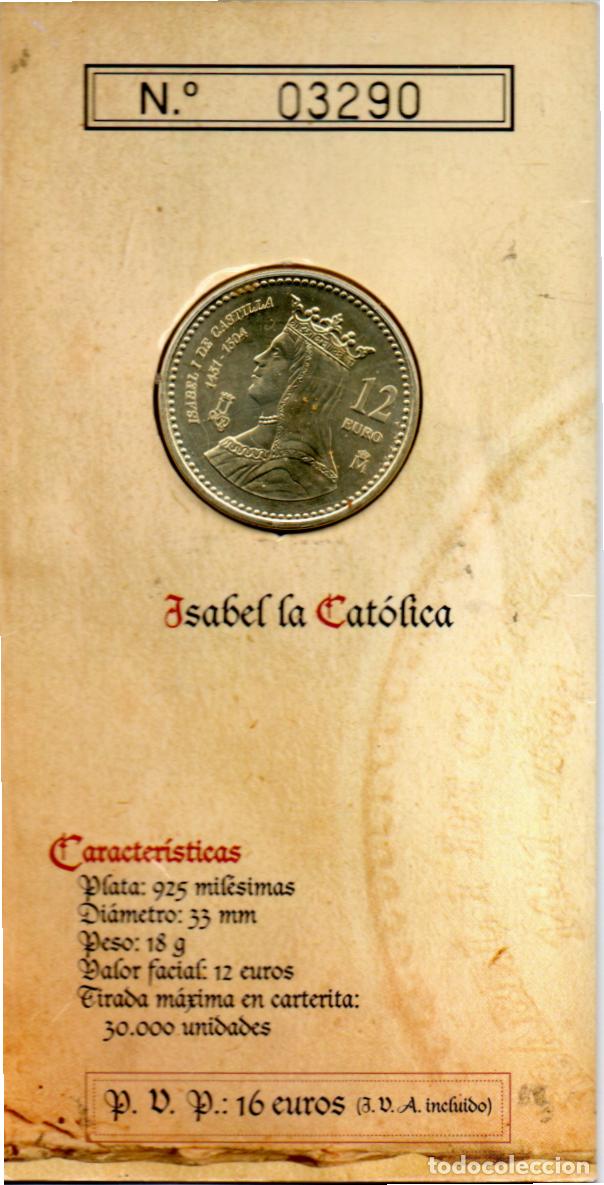 Monete antiche di Europa: ESPA&Ntilde;A 2004, 12 EURO, PLATA 925-1000 BA&Ntilde;ADA EN ORO, 18 GR, PROOF; 59,95 &euro; 1