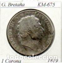 Monedas antiguas de Europa: G. BRETA&Ntilde;A 1819, 1 CORONA, KM-675, AG; 99,95 &euro; 1