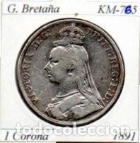 Monnaies anciennes de Europe: G. BRETA&Ntilde;A 1891, 1 CORONA, KM-765, AG, MBC; 89,95 &euro; 1