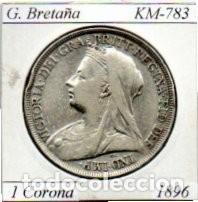 Moedas antigas da Europa: G. BRETA&Ntilde;A 1896, 1 CORONA. KM-783, AG, MBC; 89,95 &euro; 1