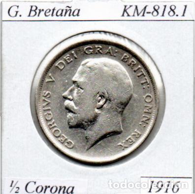 Monnaies anciennes de Europe: G. BRETA&Ntilde;A 1916, 1-2 CORONA. KM-818.1, AG, EBC; 29,95 &euro; 1