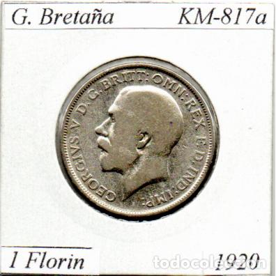Moedas antigas da Europa: G. BRETA&Ntilde;A 1920, 1 FLORIN, KM-817a, AG, MBC; 19,95 &euro; 1