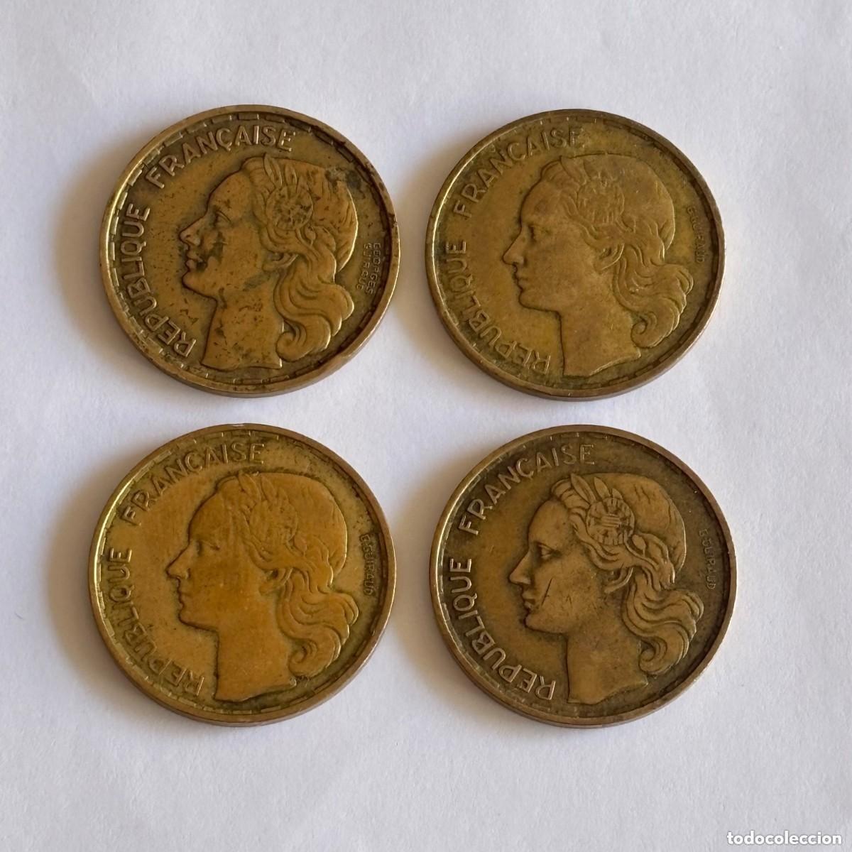 Alte M&uuml;nzen aus Europa: LOTE DE CUATRO MONEDAS DE 20 FRANCOS FRANCIA 1950-1951-1952 Y 1953 (FOTOS)