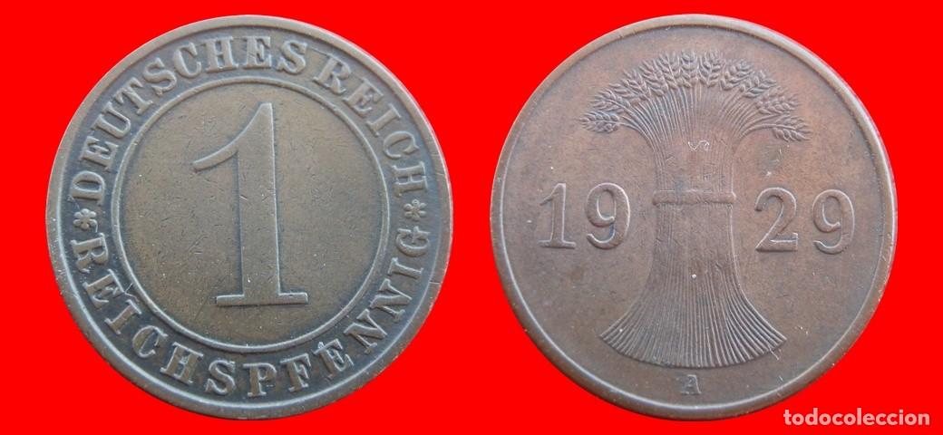 Monnaies anciennes de Europe: 1 REICHSPFENNIG 1929A WEIMAR ALEMANIA-156652