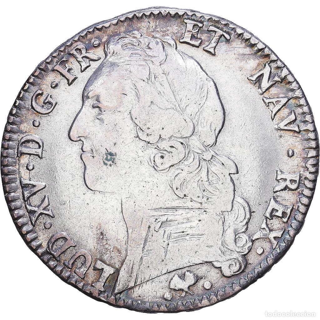 Monnaies anciennes de Europe: [#1547764] Francia, Louis XV, &Eacute;cu au bandeau, 1768, Bayonne, Plata, BC+, Gadoury:322