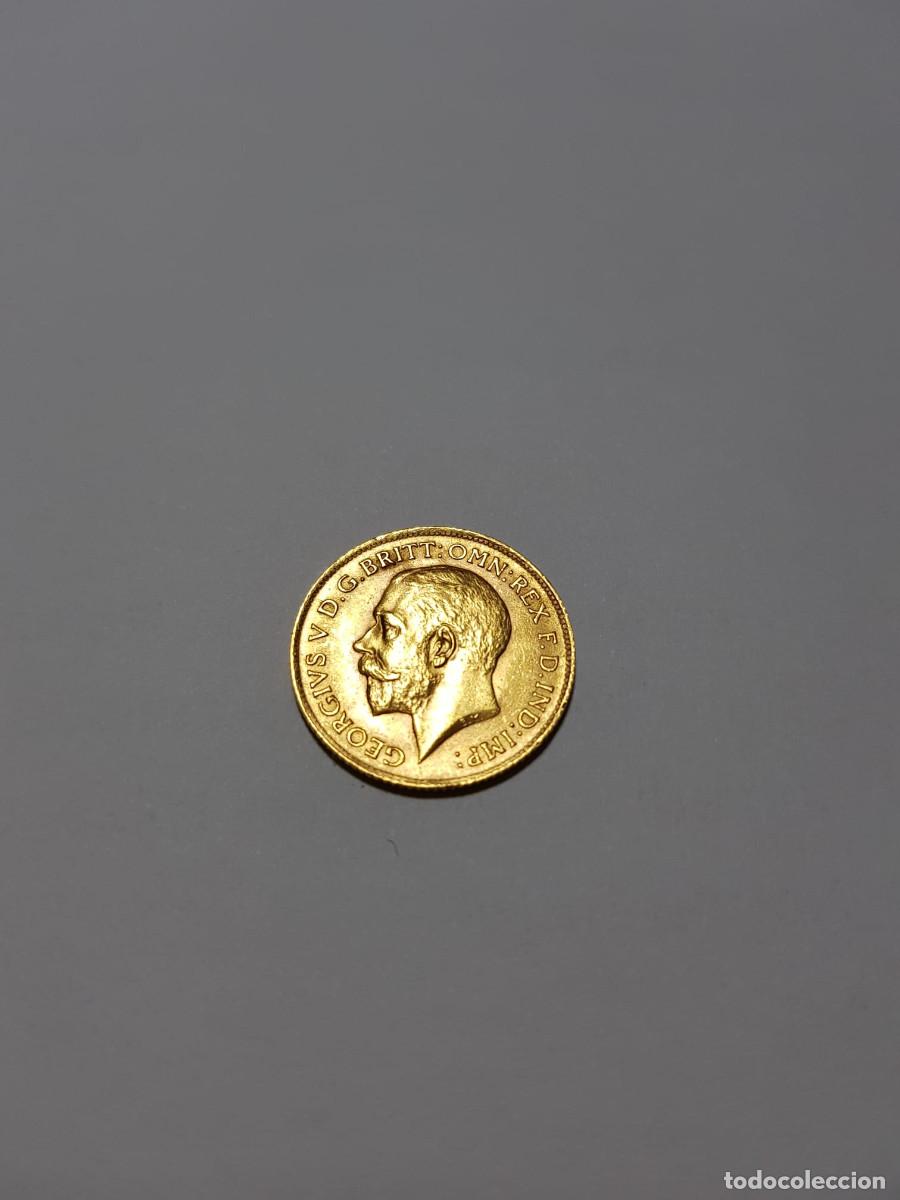 Monedas antiguas de Europa: INGRATERRA-1/2 LIBRA-1912-ORO