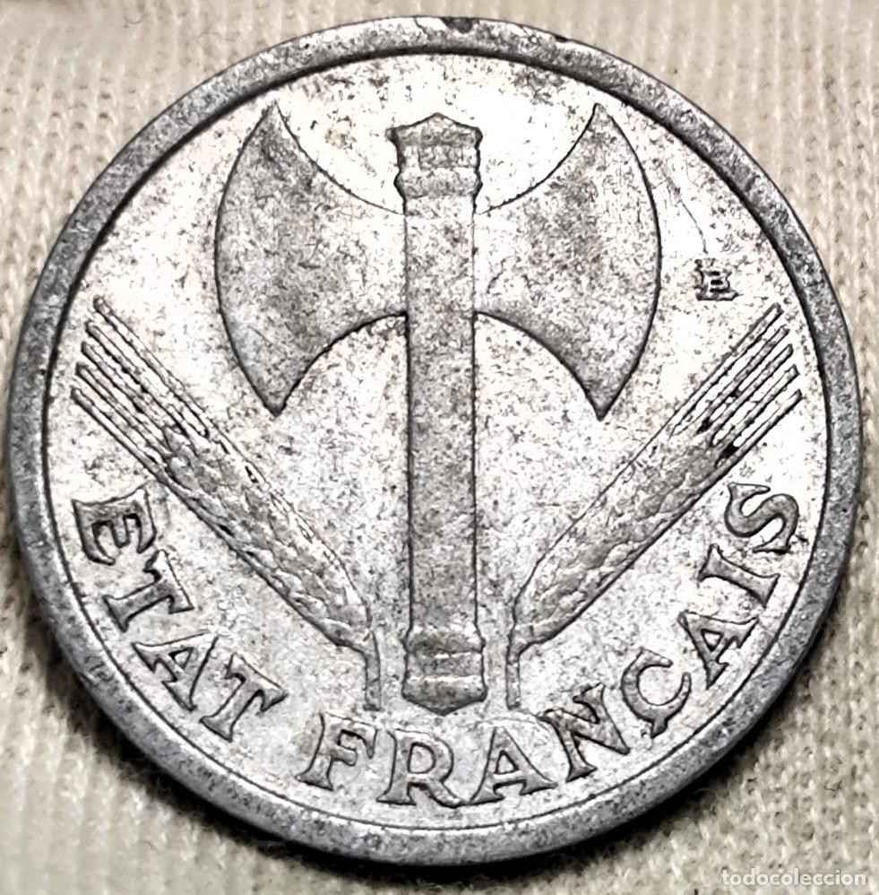 Old Coins of Europe: 1 Franco 1942 Francia de Vichy (&Eacute;tat Fran&ccedil;ais) Lote 1034