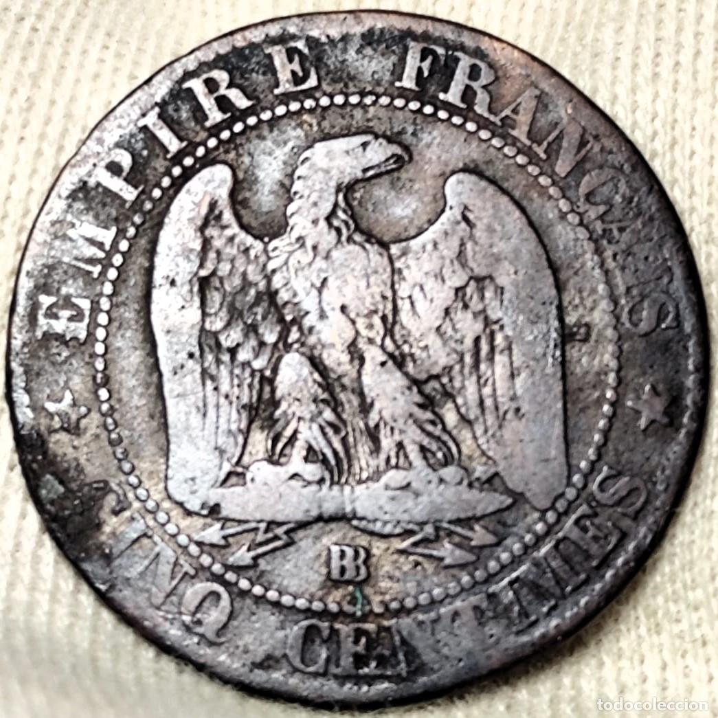 Monnaies anciennes de Europe: Francia 5 c&eacute;ntimos, 1864 Emperador Napole&oacute;n III Lote 1061