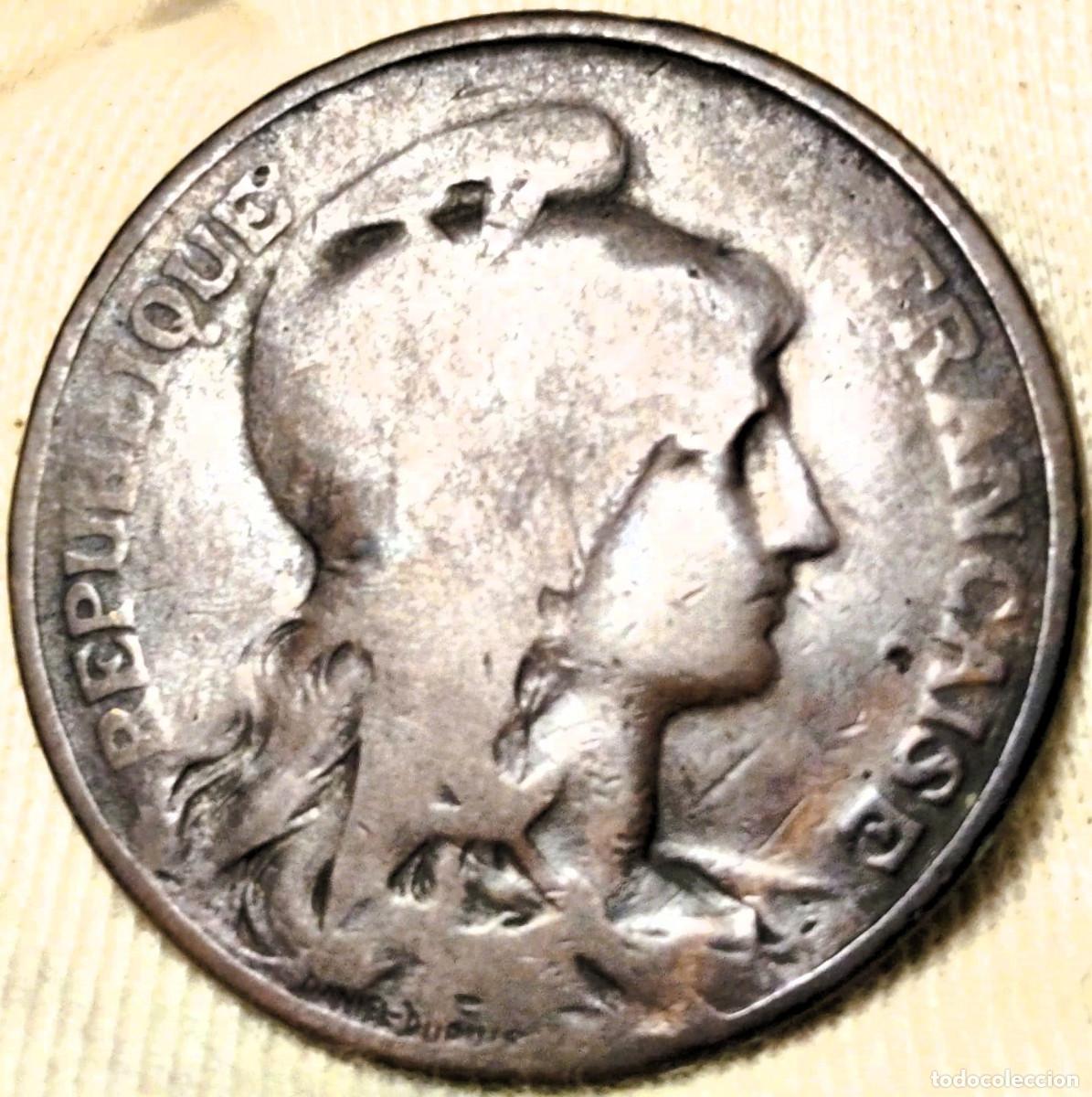 Moedas antigas da Europa: Francia 10 c&eacute;ntimos, 1898 Lote 723