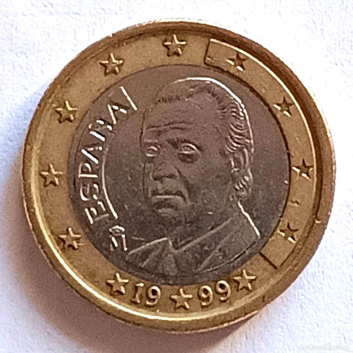 Alte M&uuml;nzen aus Europa: MONEDA 1 EURO - ESPA&Ntilde;A 1999 - CIRCULADA (2)