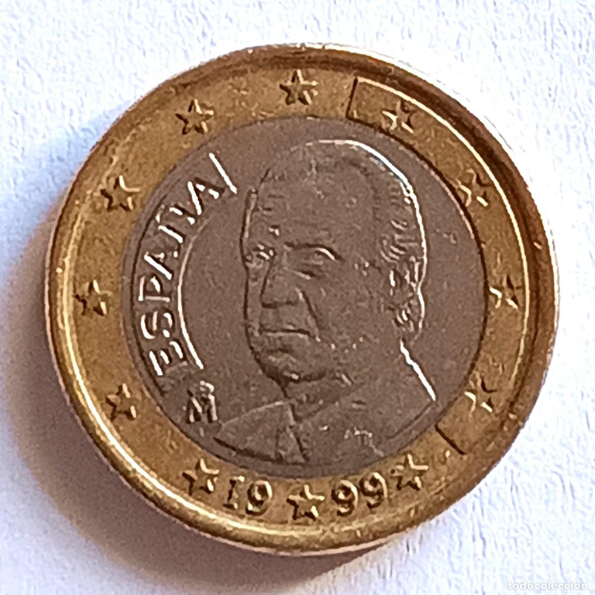Alte M&uuml;nzen aus Europa: MONEDA 1 EURO - ESPA&Ntilde;A 1999 - CIRCULADA (4)
