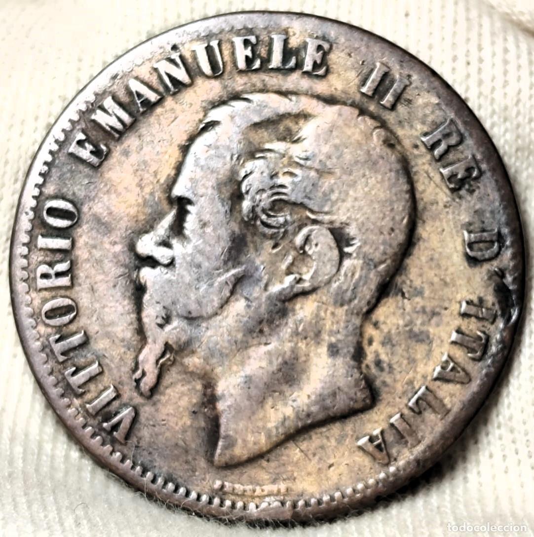 Old Coins of Europe: Italia 10 cent&eacute;simos, 1867 H, Rey V&iacute;ctor Manuel II, Lote 1046
