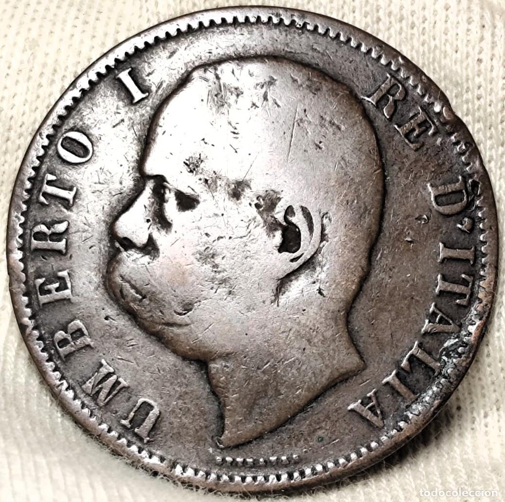 Old Coins of Europe: Italia 10 cent&eacute;simos, 1894 BI Rey Humberto I, Lote 1043
