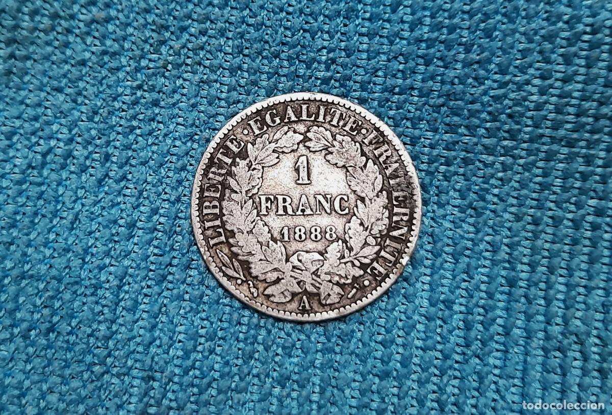 Monedas antiguas de Europa: Francia, 1 Franc 1888 - Foto 1
