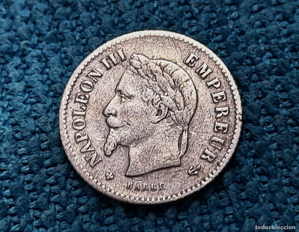 Monedas antiguas de Europa: Francia, 20 Centimes 1867 BB - Foto 2