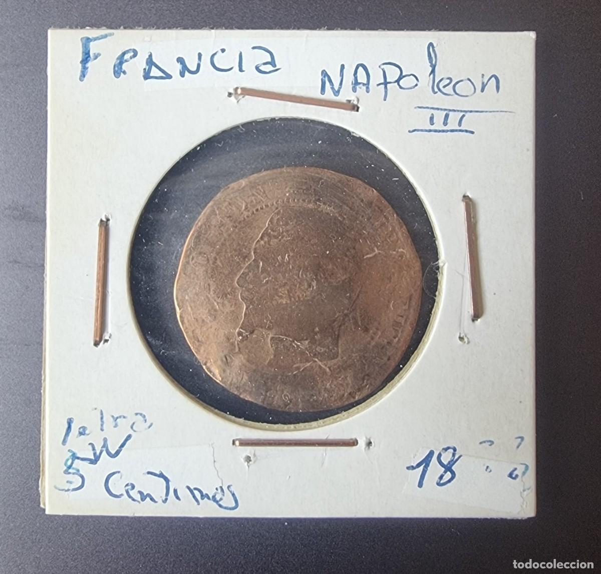 Moedas antigas da Europa: MONEDA FRANCIA 1853 - 5 CENTIMOS - MONEDAS ENCARTONADAS