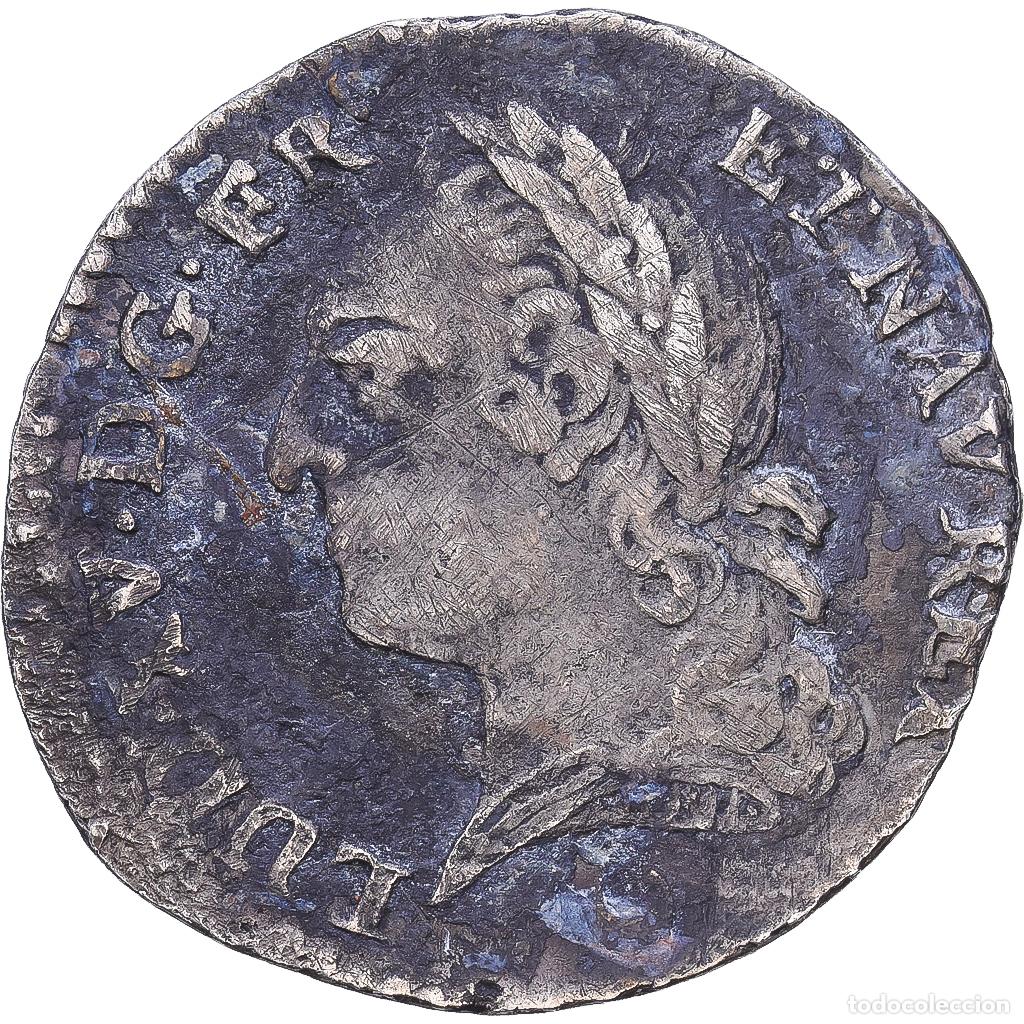 Monedas antiguas de Europa: [#1547886] Francia, Louis XV, 1/10 Ecu &agrave; la vieille t&ecirc;te, 1773, Metz, Plata, BC+