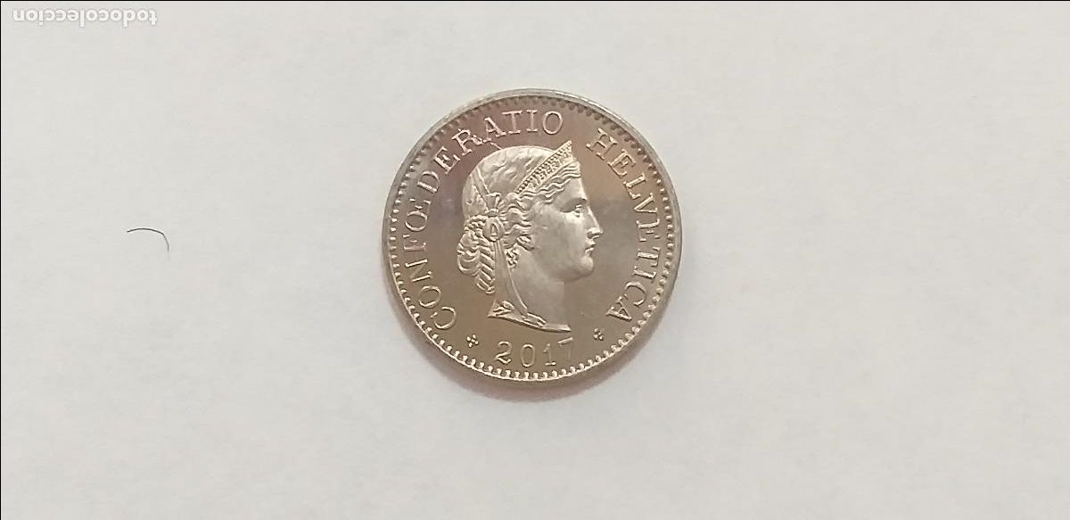 Monedas antiguas de Europa: Moneda de SUIZA. HELVETIA. 10 diez CENTIMOS RAPPEN. A&ntilde;o 2017. CIRCULADA