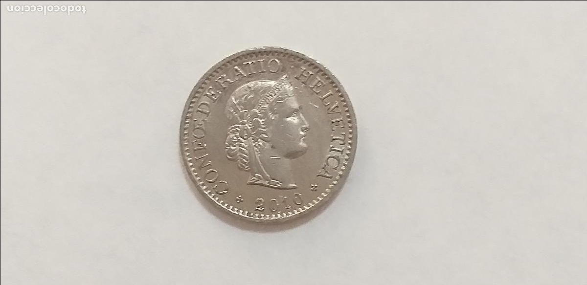 Monedas antiguas de Europa: Moneda de SUIZA. HELVETIA. 10 diez CENTIMOS RAPPEN. A&ntilde;o 2010. CIRCULADA