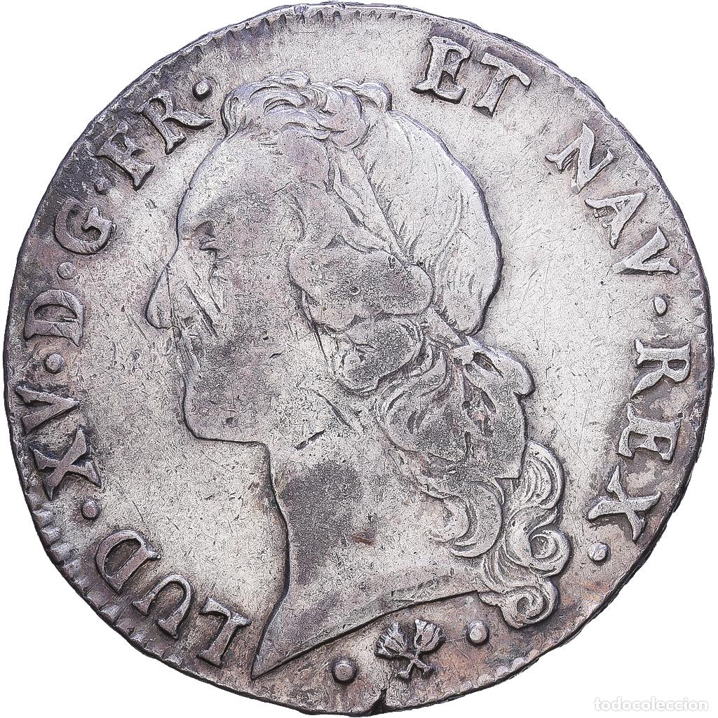 Monedas antiguas de Europa: [#1547765] Francia, Louis XV, &Eacute;cu au bandeau, 1765, Bayonne, Plata, BC+, Gadoury:322