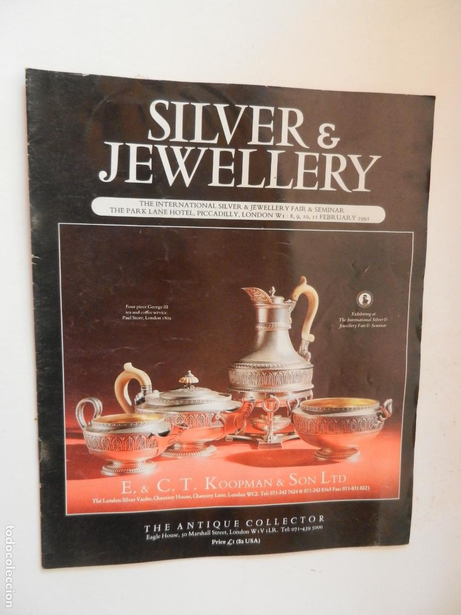 Monedas antiguas de Europa: SILVER &JEWELLERY - 02-1991- E.&C.T. KOOPMAN & SON - CATALOGO -Koopman Rare Art.