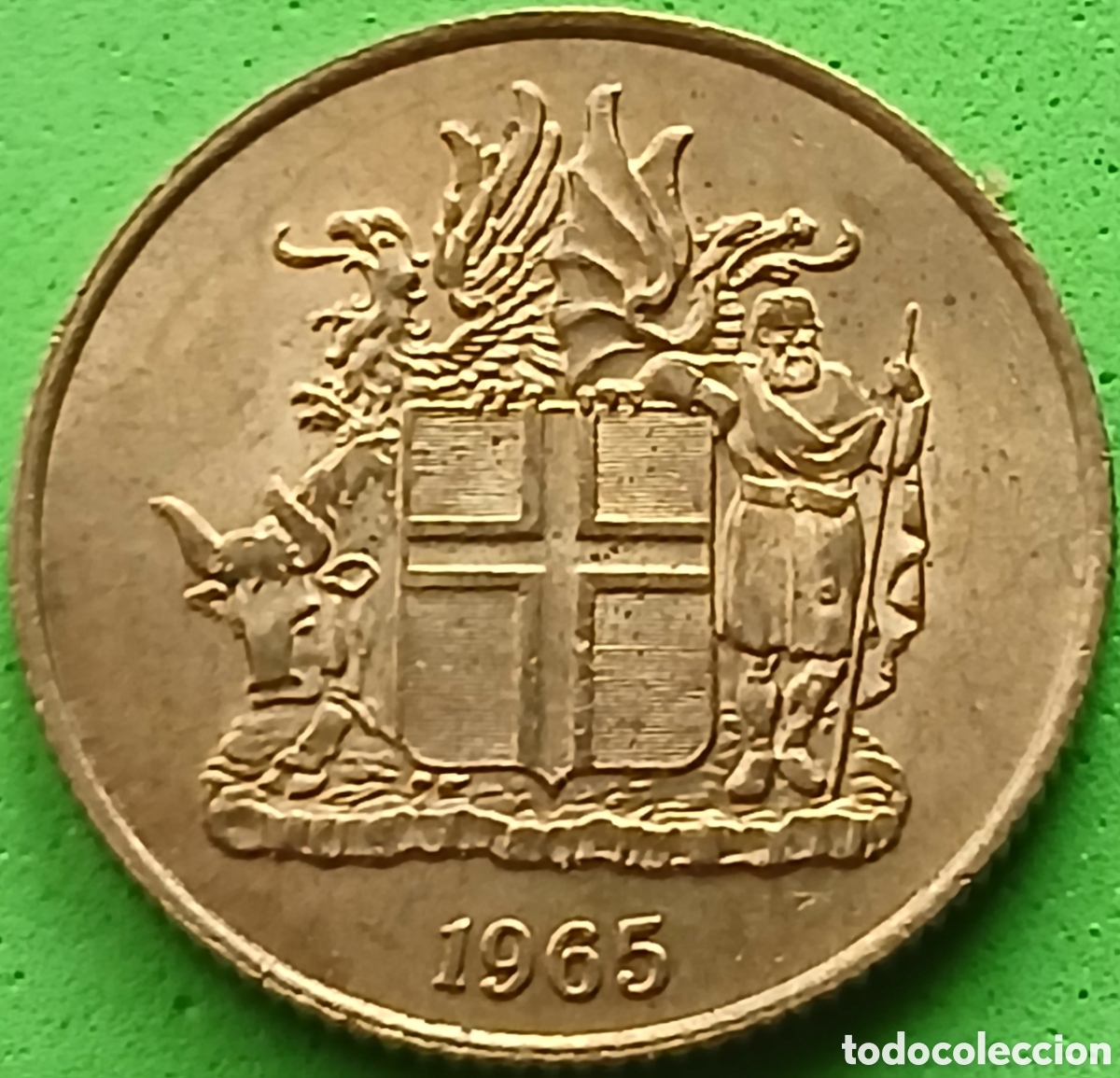 Old Coins of Europe: Islandia 1 corona 1965 km#12a