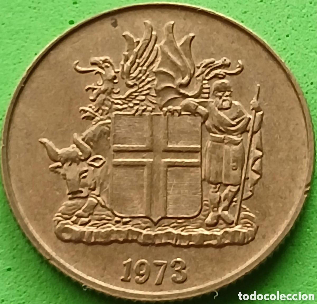 Alte M&uuml;nzen aus Europa: Islandia 1 corona 1973 km#12a