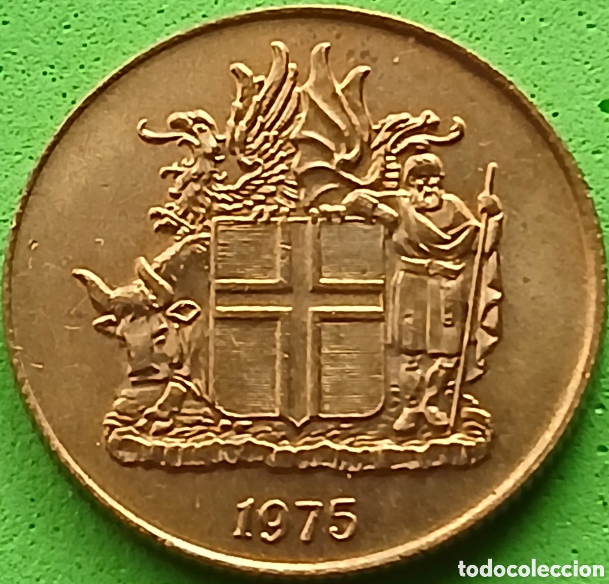 Alte M&uuml;nzen aus Europa: Islandia 1 corona 1975 km#12a