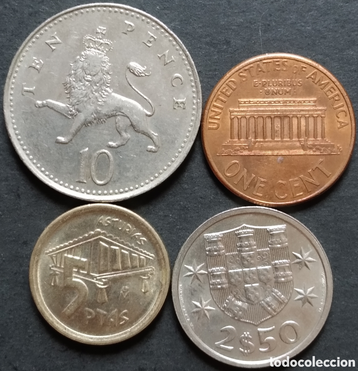Monnaies anciennes de Europe: LOTE MONEDAS N&deg; 0212 - LOTE DE 4 MONEDAS INTERNACIONALES