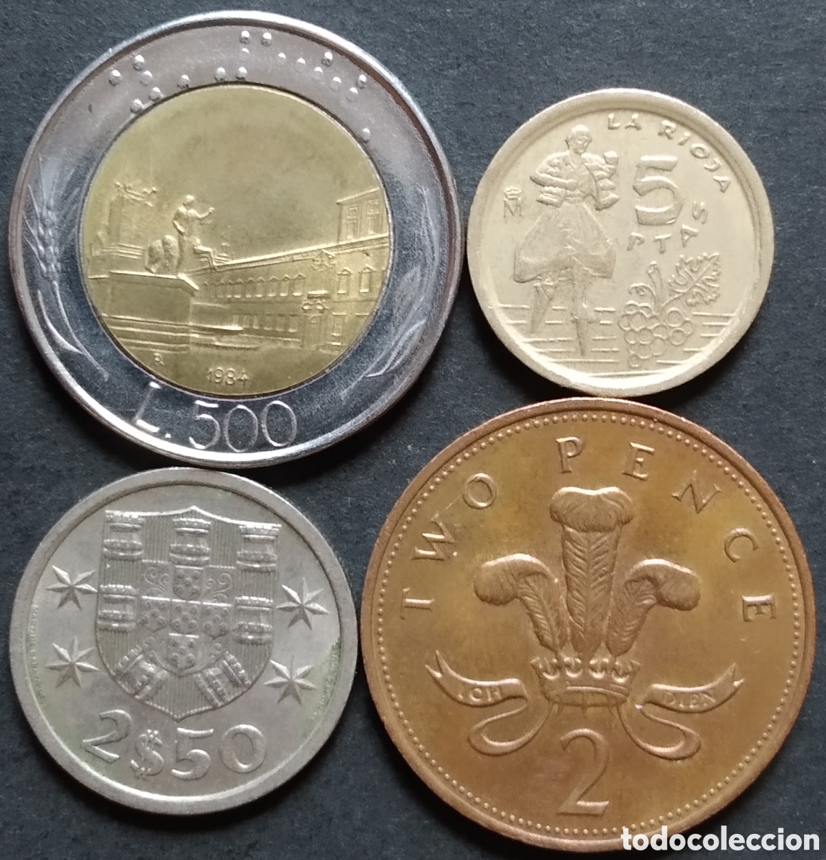 Monnaies anciennes de Europe: LOTE MONEDAS N&deg; 0213 - LOTE DE 4 MONEDAS INTERNACIONALES