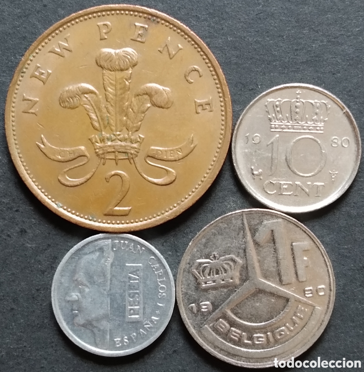 Monnaies anciennes de Europe: LOTE MONEDAS N&deg; 0214 - LOTE DE 4 MONEDAS INTERNACIONALES