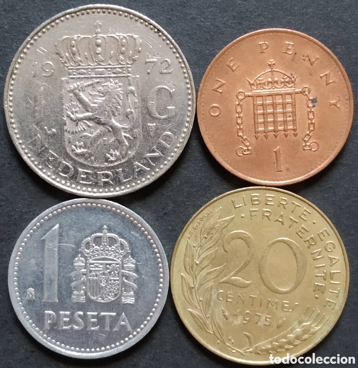 Monnaies anciennes de Europe: LOTE MONEDAS N&deg; 0216 - LOTE DE 4 MONEDAS INTERNACIONALES