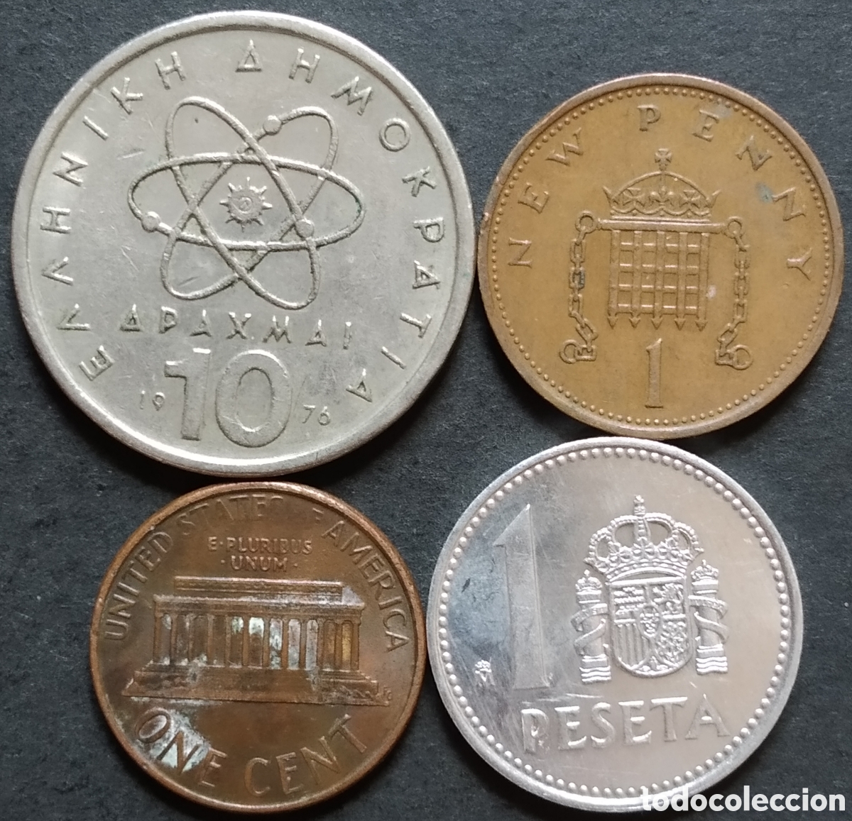 Monnaies anciennes de Europe: LOTE MONEDAS N&deg; 0217 - LOTE DE 4 MONEDAS INTERNACIONALES