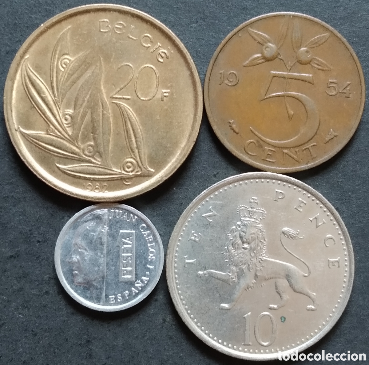Monnaies anciennes de Europe: LOTE MONEDAS N&deg; 0219 - LOTE DE 4 MONEDAS INTERNACIONALES