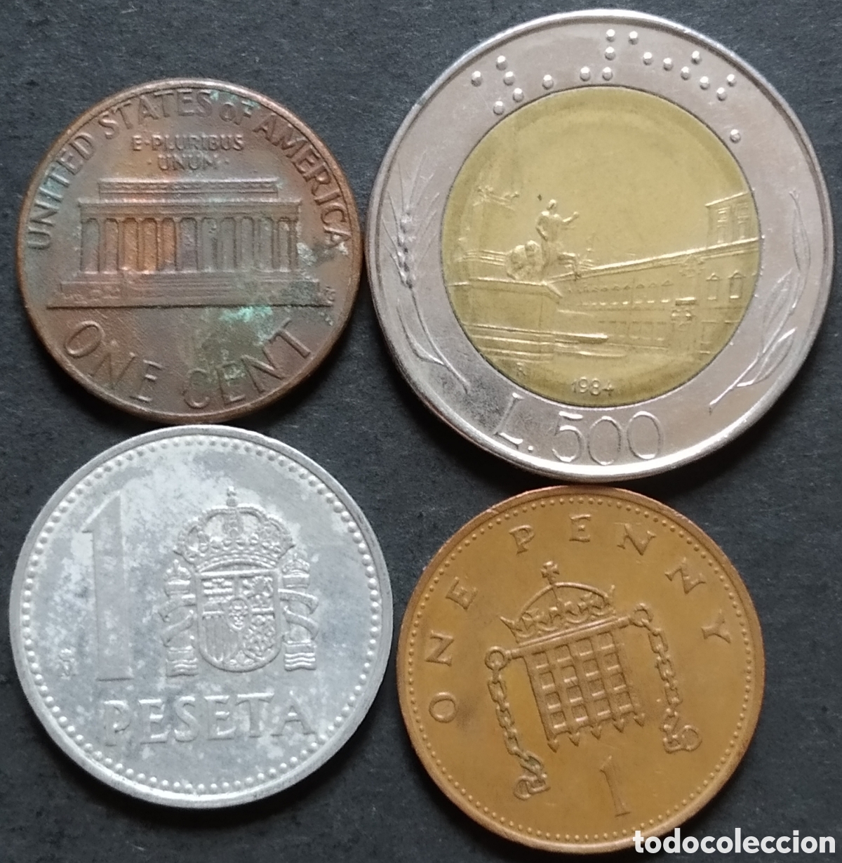 Monnaies anciennes de Europe: LOTE MONEDAS N&deg; 0220 - LOTE DE 4 MONEDAS INTERNACIONALES